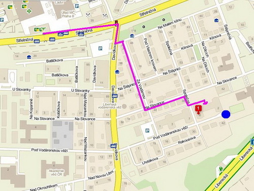 Mapa s polohou ulice "Společná 6"